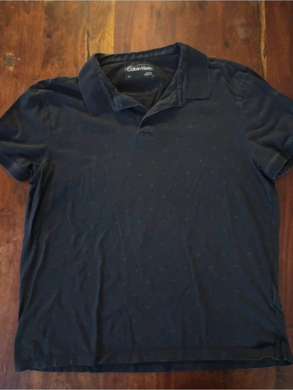 Calvin Klein Dark Navy Short-Sleeve Polo